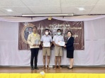 นักเรียนโรงเรียนกำแพงที่ได้รับรางวัล รองชนะเลิศ การแข่งขันตอบปัญหากฎหมายเนื่องในวันรพี ประจำปี 2566